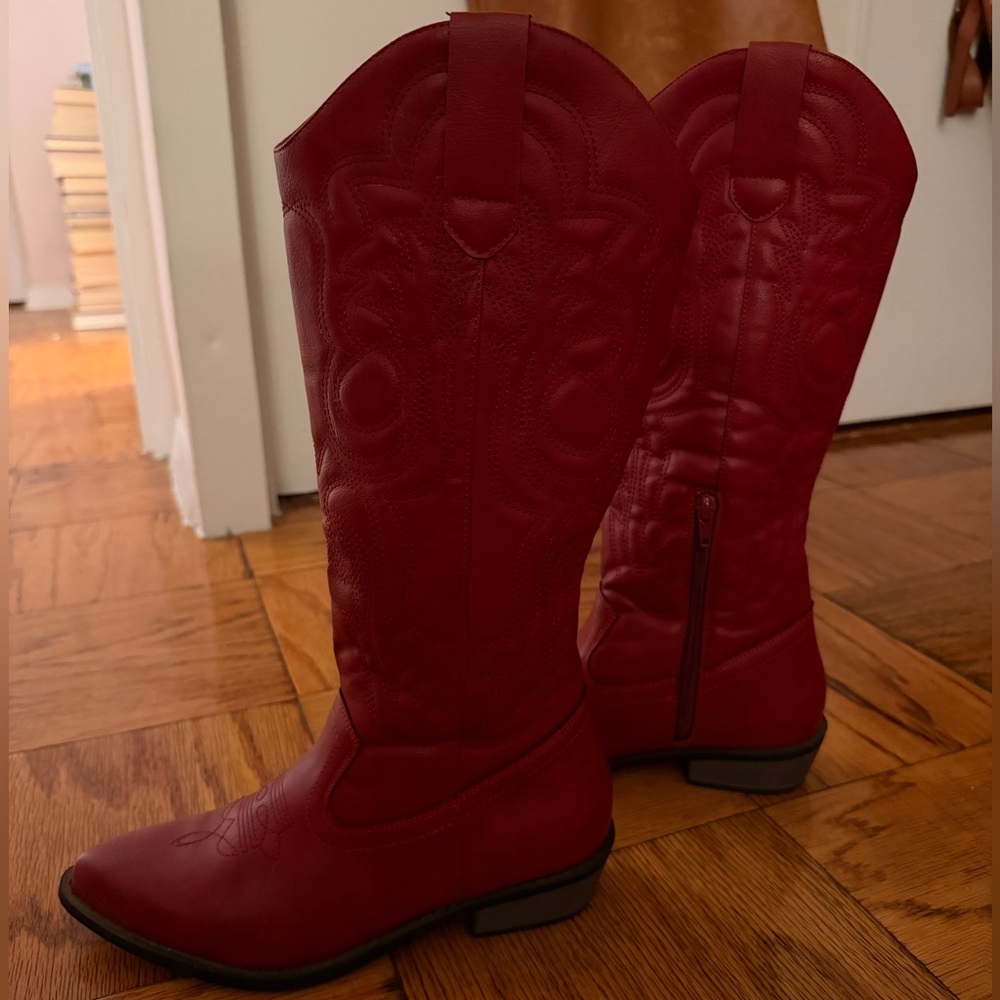 Cowgirl Embroidered Western Boots - image 8